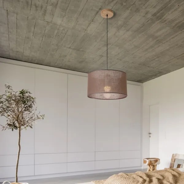 Brilagi - LED Lampadario a sospensione con filo ANTHONY 1xE27/60W/230V quercia/marrone