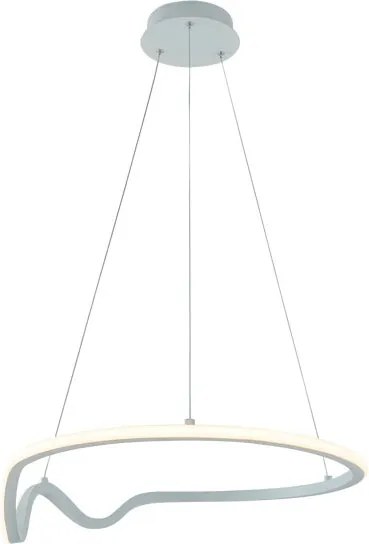 Lampadario LED moderno Aly bianco Ø51cm 2000 lumen, NOVECENTO