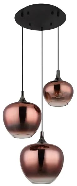 Globo 15548-3HG - Lampadario a sospensione con filo MAXY 3xE27/40W/230V rame