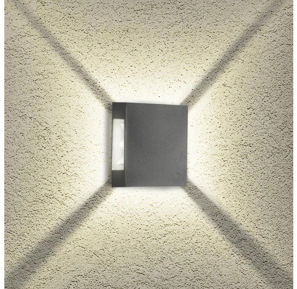 Brilagi - Applique LED da esterno QUADRAY LED/4W/230V antracite IP65