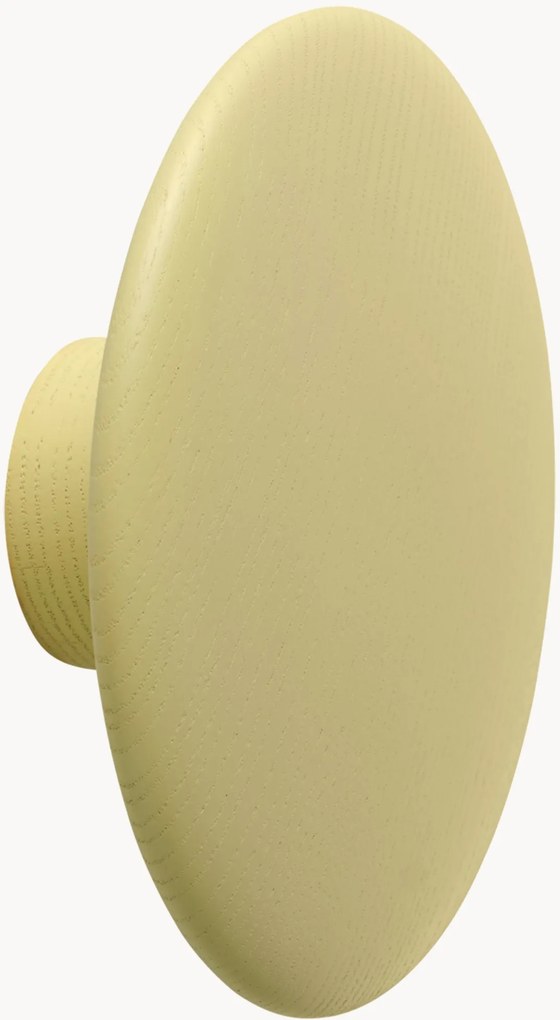 Gancio da parete in legno di quercia Dots, Ø 13 cm