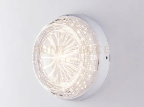 Plafoniera led capri bianca 20w 2350lm cct 3000k / 4000k ip65 20,7x7cm