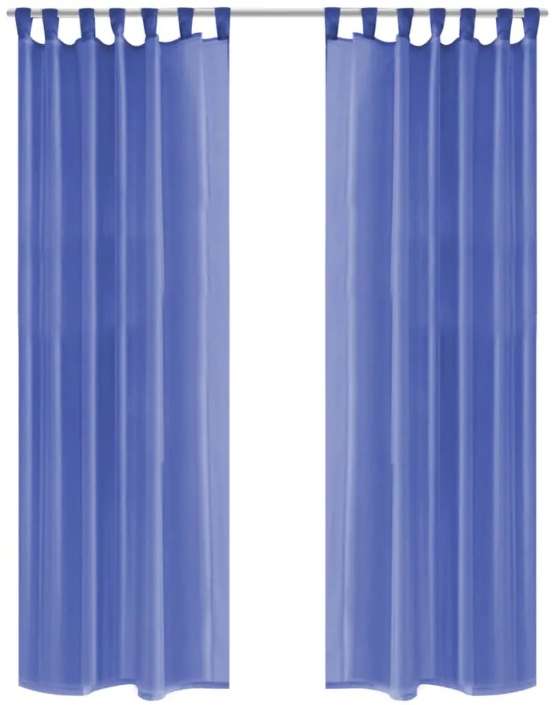 2 Pz Tende İn Voile 140x245 Cm Blu Reale /