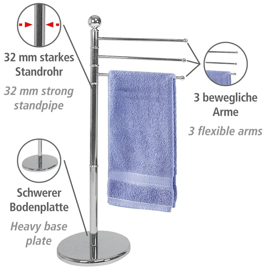 Esclusivo portasciugamani cromato - Wenko