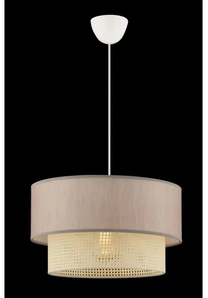 Lampadario a sospensione su cavo ECHO 1xE27/60W/230V beige/crema