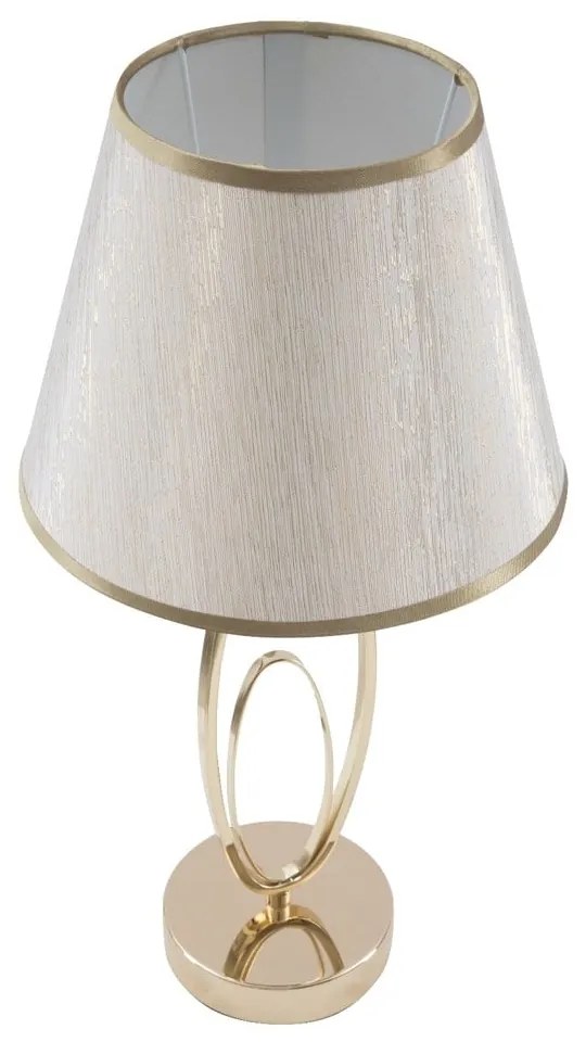 Lampada da tavolo bianca con design dorato Flush - Mauro Ferretti