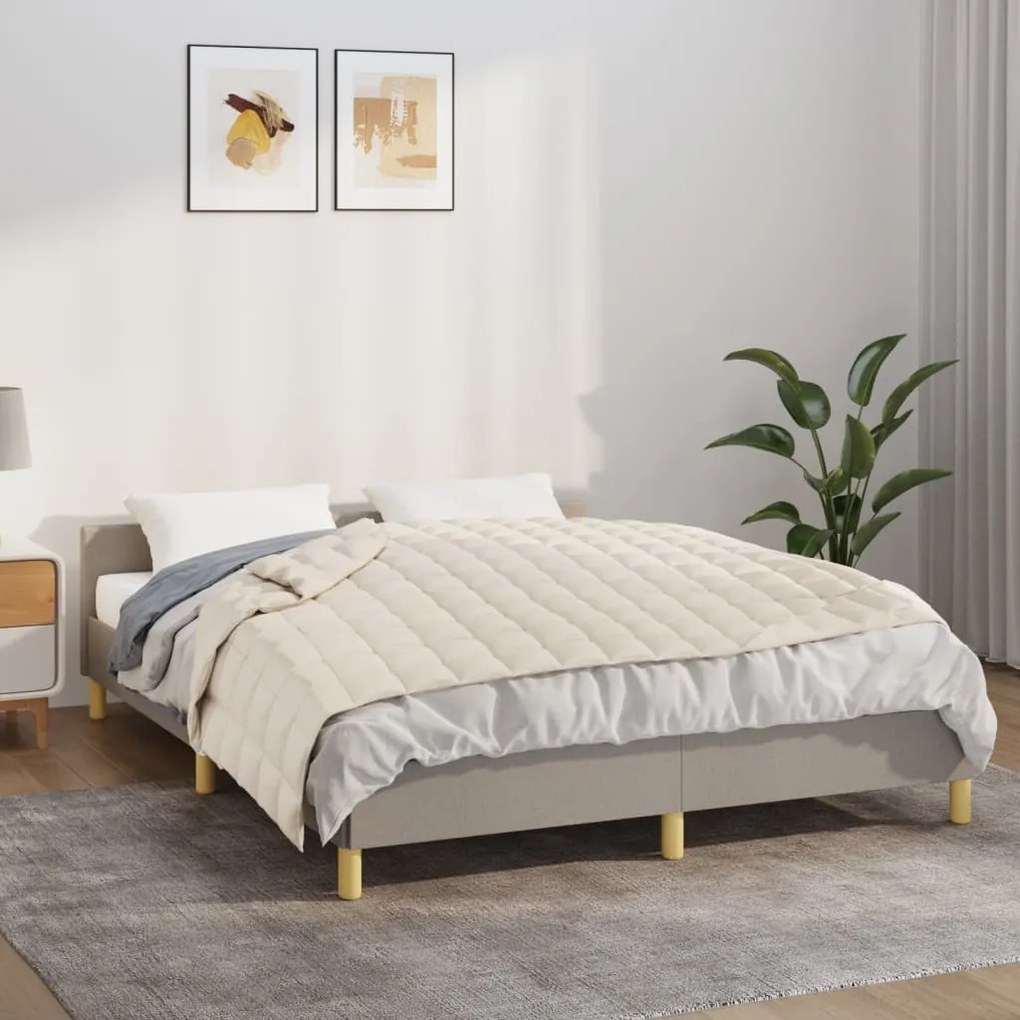 Coperta Ponderata Crema Chiaro 150x200 Cm 7 Kg Tessuto /