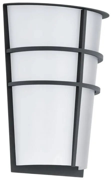Applique LED da esterno Breganzo doppia luce grigio IP44, luce bianco caldo 360 lumen, EGLO