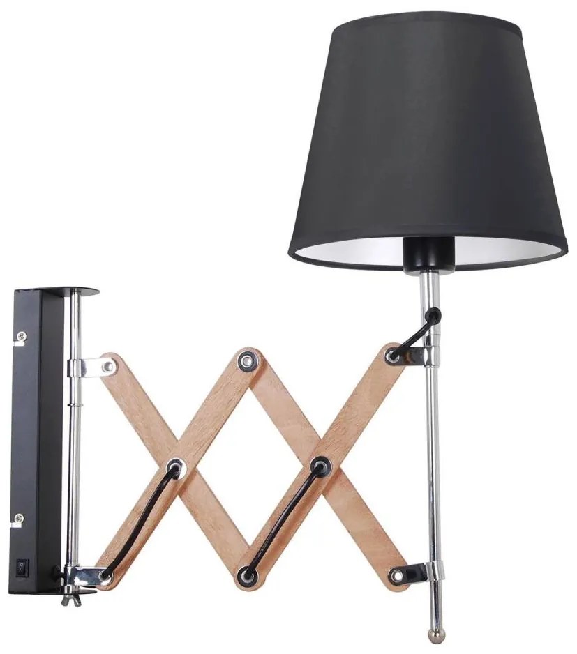 Applique MITO 1xE27/40W/230V nera