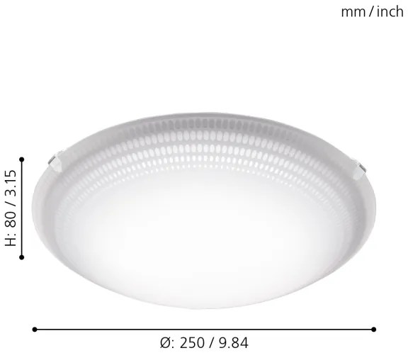 Eglo 95672 - Plafoniera LED MARGITTA 1 LED/8,2W/230V