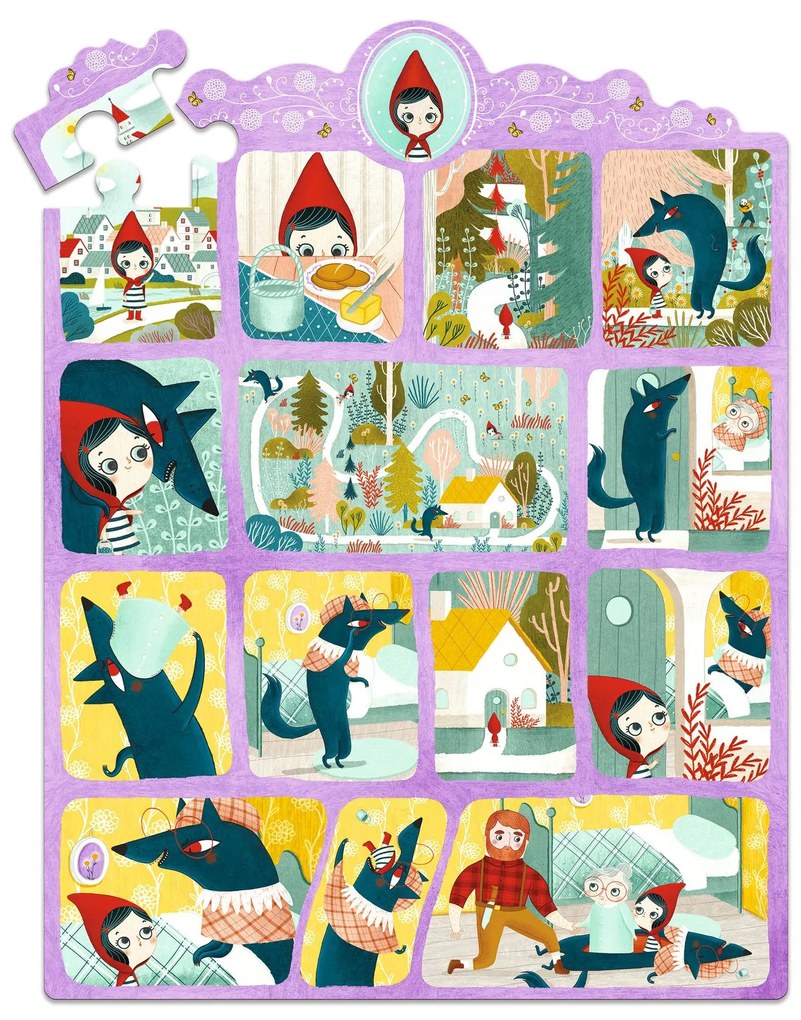 Story puzzle - Cappuccetto Rosso - 35 pezzi