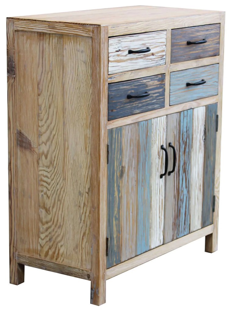 COLORWOOD - credenza due antine in legno colorato