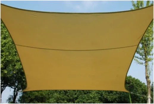 Tenda Vela Ombreggiante Quadrata 2,9x2,9 m Beige in HDPE