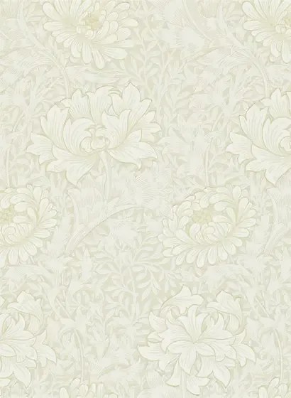 Morris & Co. Tapete Chrysanthemum - Chalk