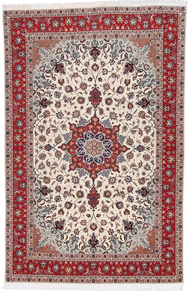 Tabriz Tappeto persiano 200 x 310 Rosso (Iran) Annodato A Mano