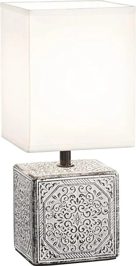 Ideal Lux - Lampada da tavolo KALI 1xE14/40W/230V bianco/grigio