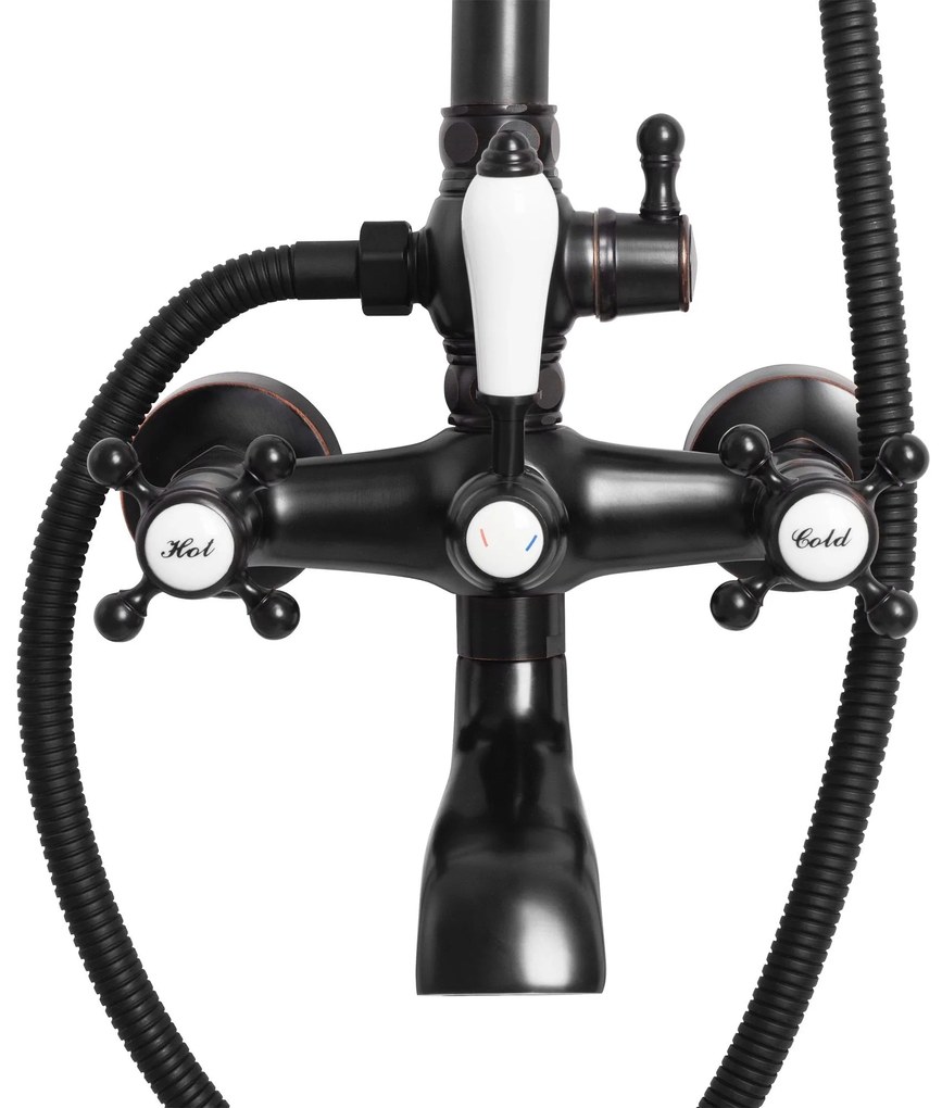 Set doccia REA BERGAMO OLD BLACK