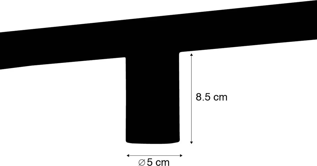 Attacco E27 con sospensione a binario per binario monofase nero - Jeana
