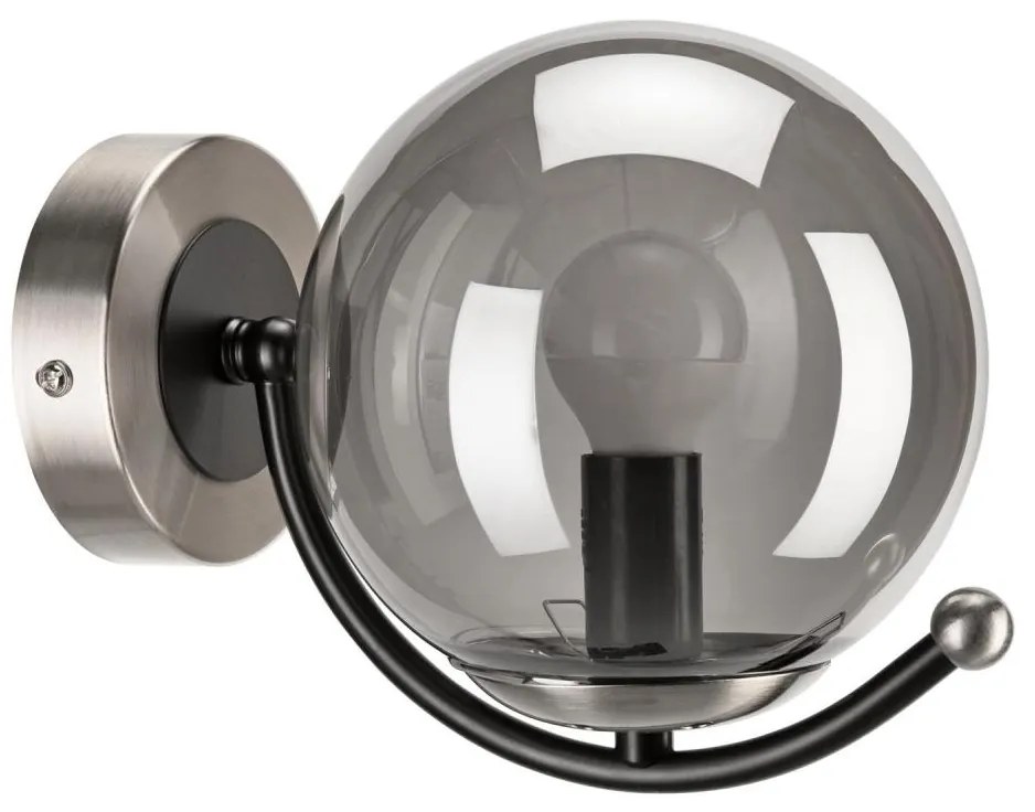 Applique GEORGIA 1xE14/5W/230V cromo opaco/fumé