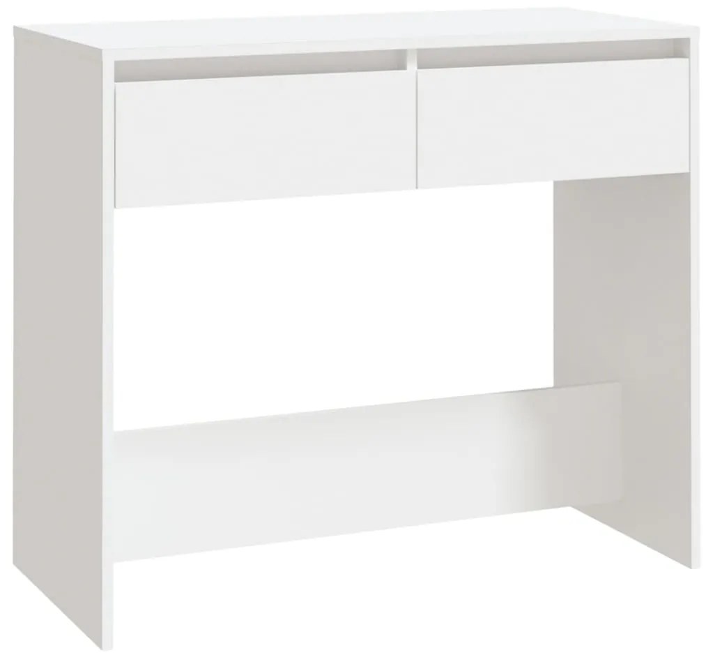 Tavolo consolle bianco 89x41x76,5 cm in acciaio