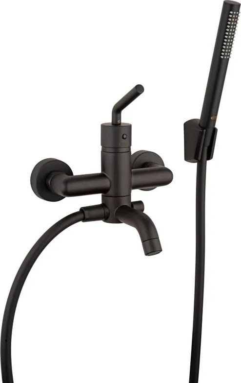Rubinetto per vasca getto laminare cristallino Verbano per muro nero JACUZZI RUBINETTERIA