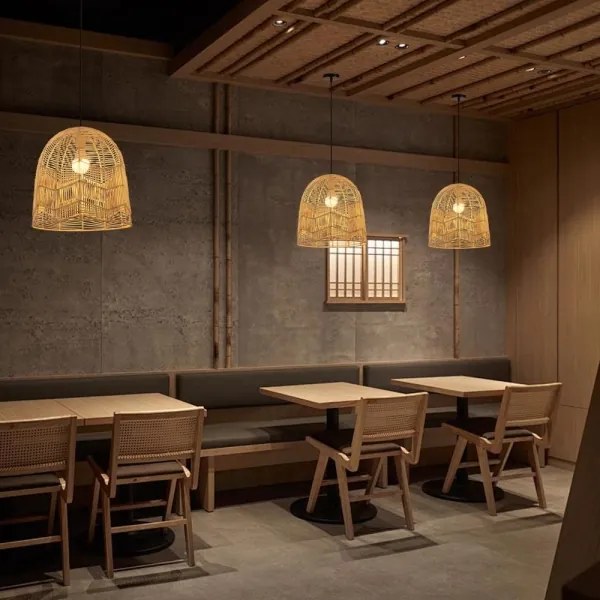 Immax 08262L - Lampadario a sospensione con filo PELO 1xE27/40W/230V diametro 40 cm rattan