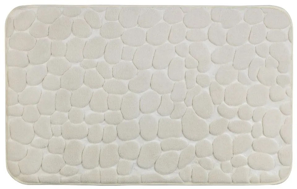 Tappeto da bagno con memory foam Beige, 80 x 50 cm Pebbles - Wenko