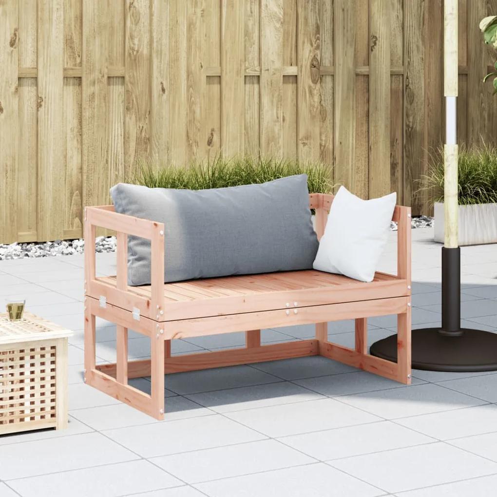 Panca divano da giardino estensibile legno massello di douglas