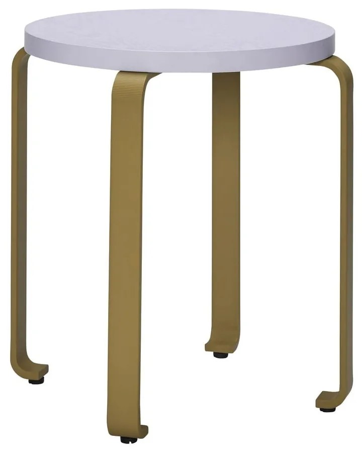 Sgabello in legno di frassino marrone-blu Smile - Hübsch