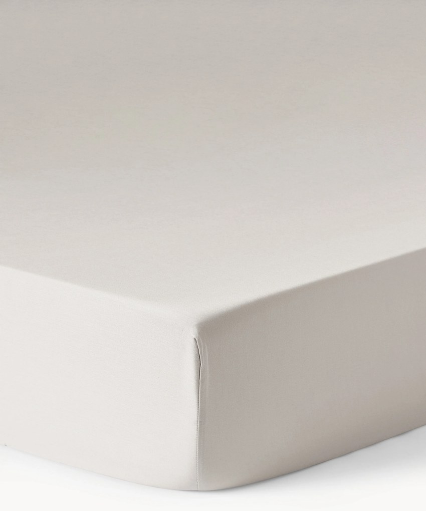 Lenzuolo con angoli topper in raso di cotone Comfort