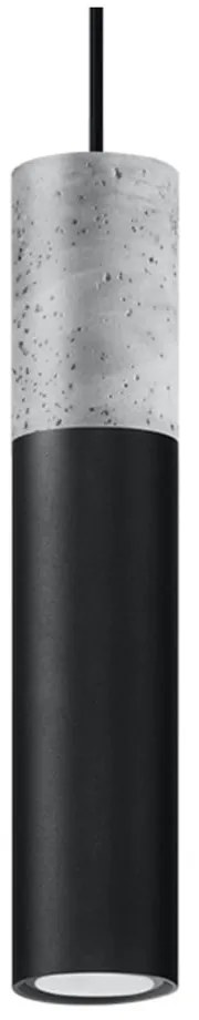 Apparecchio a sospensione grigio-nero Edo - Sollux