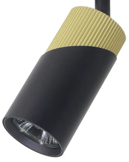 Faretto NEO per sistema a binario 1xGU10/8W/230V nero/oro
