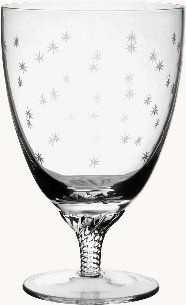 Set di 6 bicchieri da bistro in cristallo soffiato Stars
