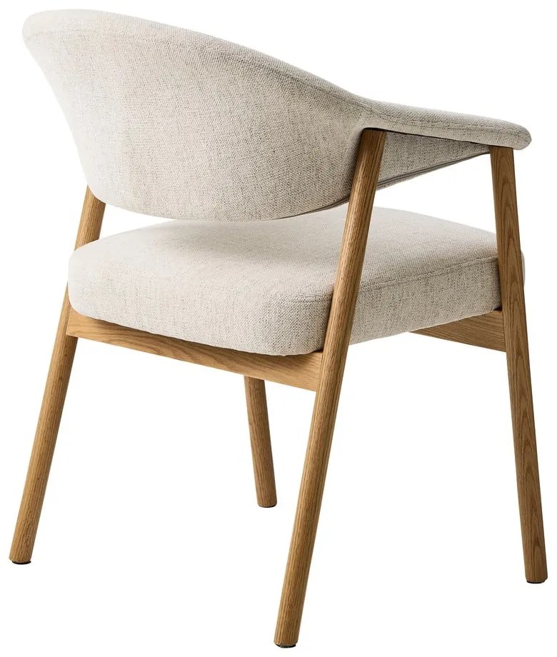 Set di sedie da pranzo color crema in rovere massiccio con braccioli 2 pz Elk – Unique Furniture