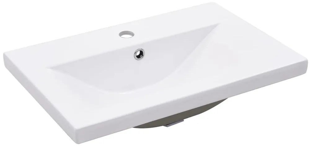 Telaio per lavabo da bagno con lavabo integrato bianco in ferro