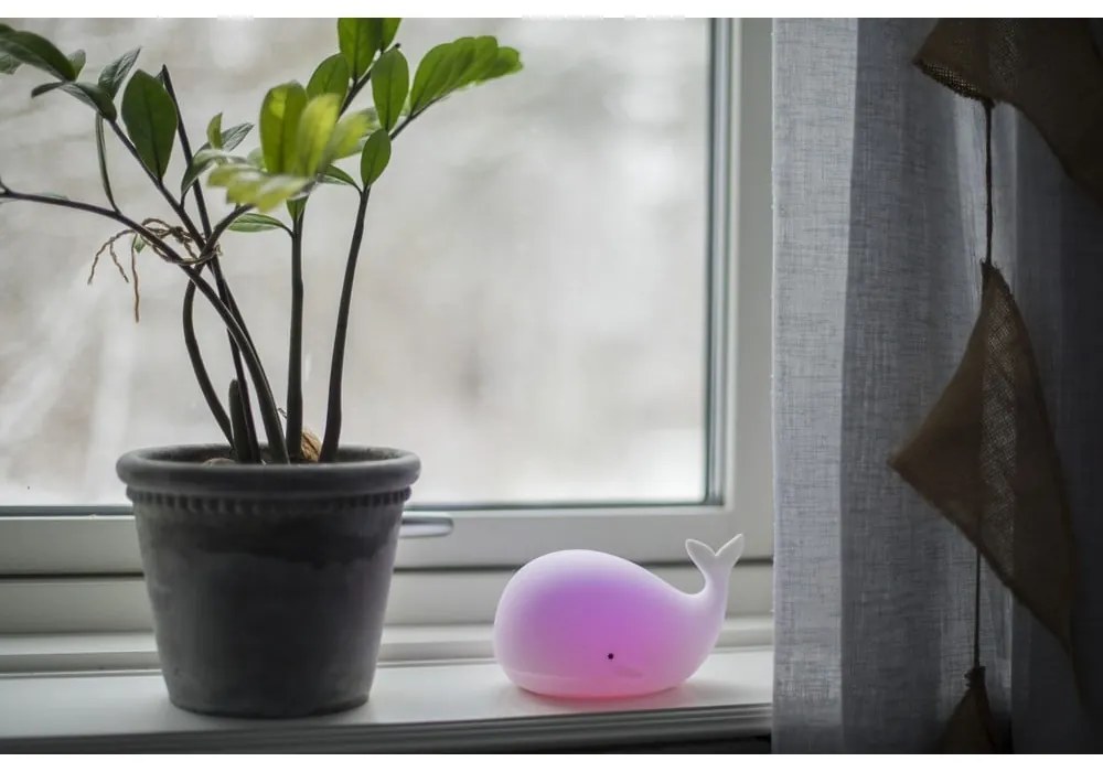 Luce notturna bianca a LED per bambini Whale – Star Trading