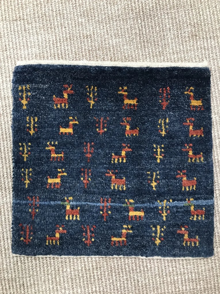 Gabbeh Tappeto persiano 40x40 Blu (Iran) Annodato A Mano