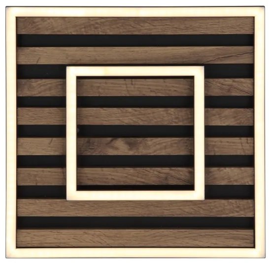 Globo 67345D - Lampada LED da soffitto WOODY LED/18W/230V 3000K 30x30 cm