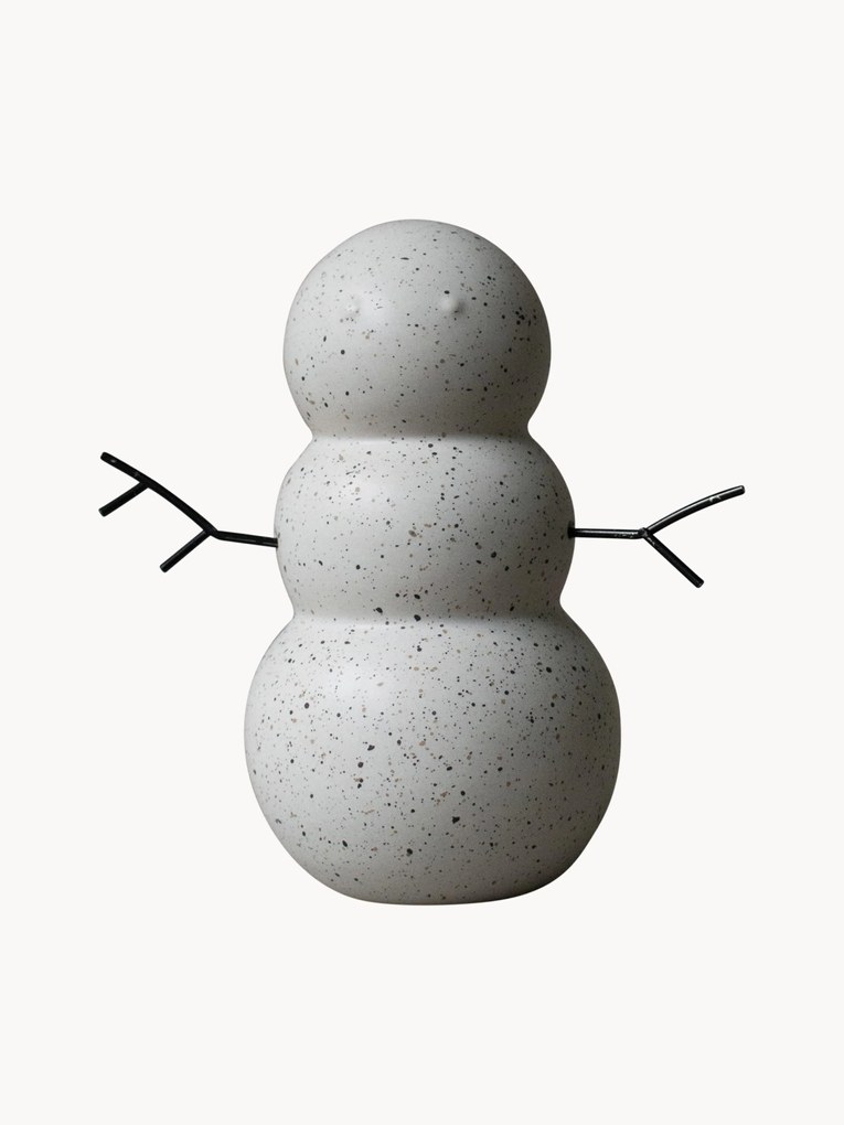 Oggetto decorativo natalizio in ceramica Snowman