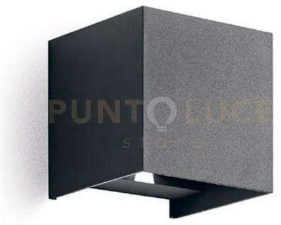 Ges866c-  applique grigio antracite a led 2 luci biemissione 3000k ...