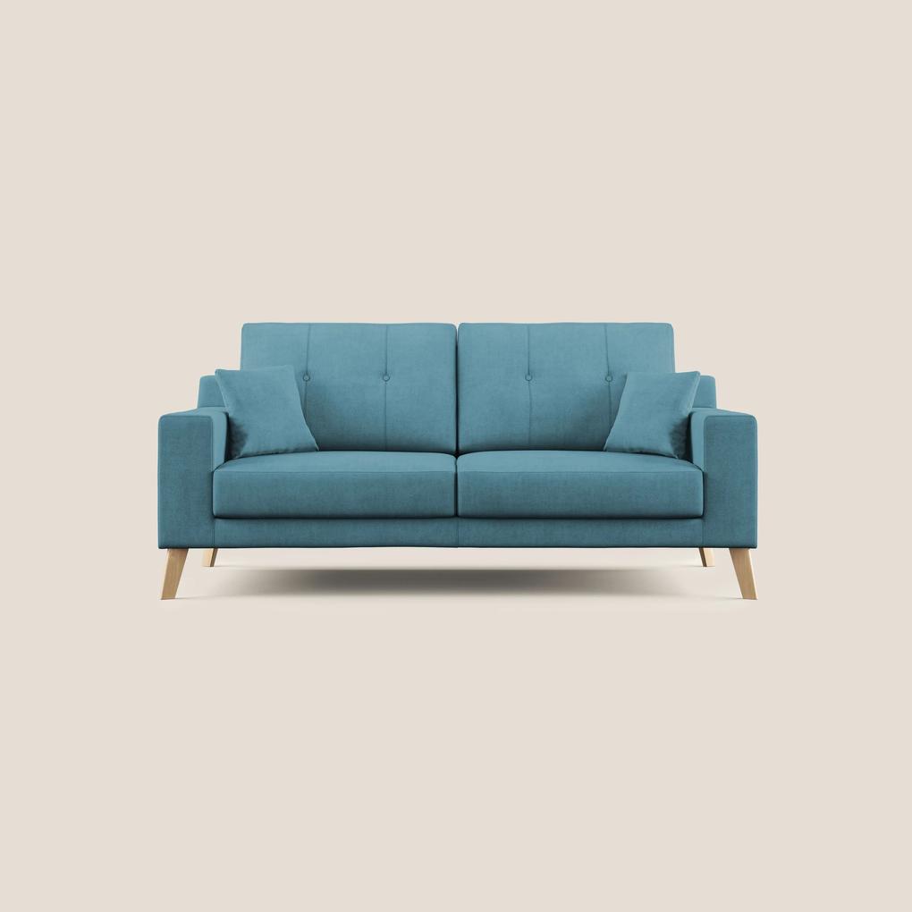 Danish divano moderno in tessuto morbido impermeabile T02 azzurro 146 cm