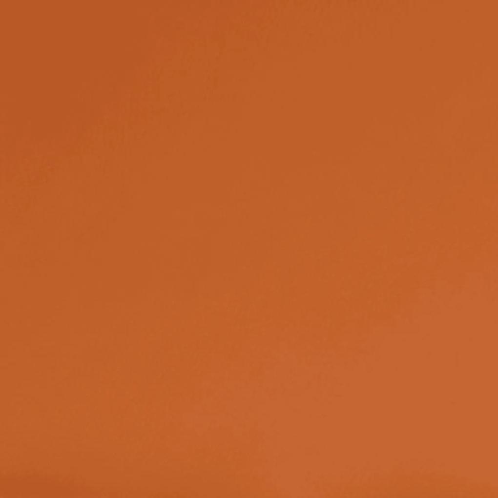 Sgabello Crema e Arancione 45x29,5x35 cm Tessuto e Similpelle