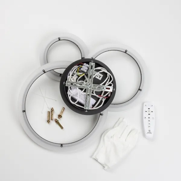 Brilagi - Lampadario a plafone LED dimmerabile ORBITS LED/40W/230V 3000-6500K nero + +TC