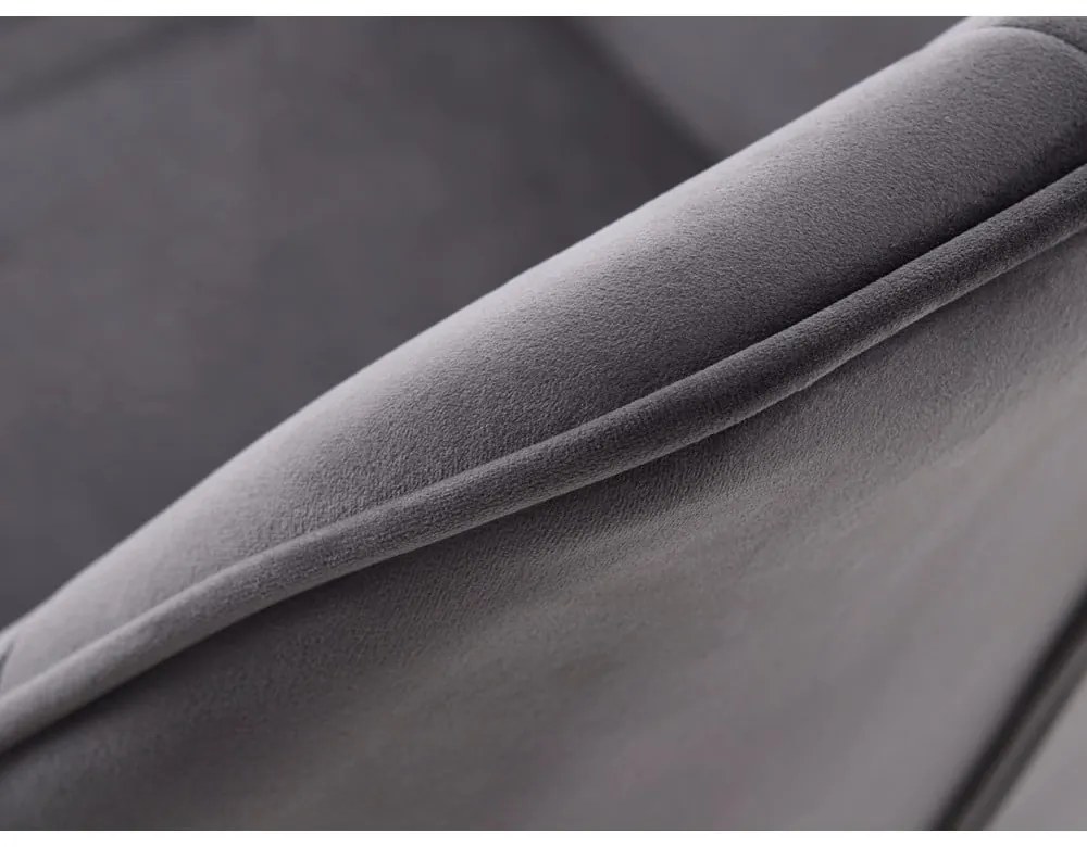 Set di sedie da pranzo grigia in imbottito con braccioli 2 pz Nolan Square – Unique Furniture