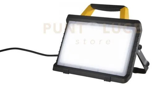 Proiettore led portatile knox giallo e nero 45w 6400lm 6500k cavo c...