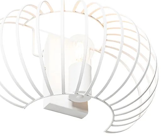 Applique da parete di design bianca 39 cm - Johanna