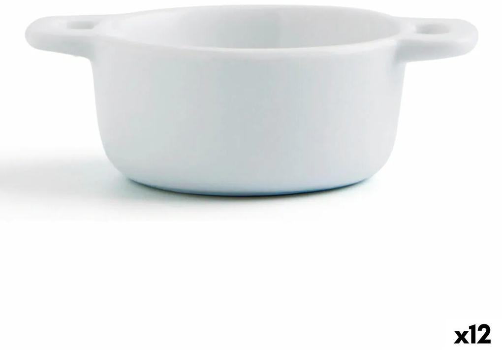 Vassoio per aperitivi Quid Gastro Fun Ceramica Bianco (10 x 7 x 4 cm) (12 Unità)