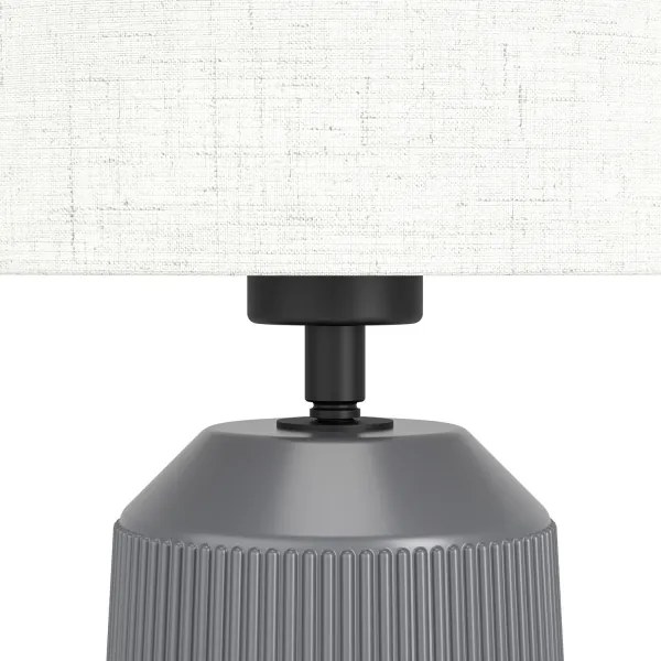 Eglo 900824 - Lampada da tavolo CAPALBIO 1xE27/40W/230V grigio