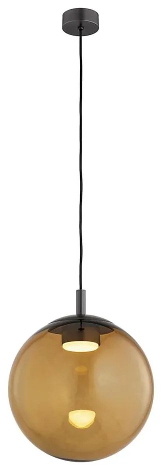 Argon 8831 - Lampadario a sospensione con filo SACRAMENTO 1xGX53/8W/230V marrone/fumé