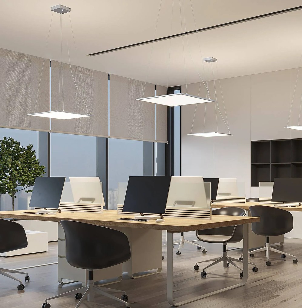 Lampada LED a sospensione Lindby Luram, quadrata